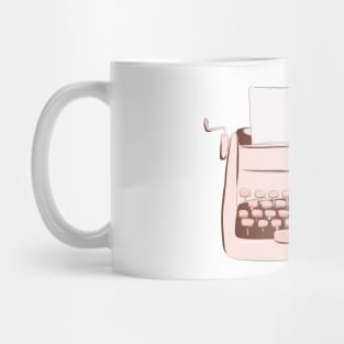 The End Typewriter Great Writer Writing Design Novel Novelist Mug